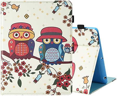 Top Munster iPad 2/3/4 Case,Smart Auto Sleep / Wake Function stand Card Slots Pocket Premium PU Leather + TPU Personal Production Case Cover for iPad 2/3/4 (Owl)