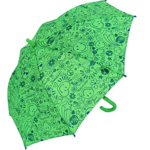Paraguas Largo Infantil Smiley Best Friends 3 Verde