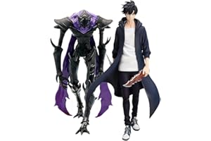 DEXSHUN Sung Jin Woo Figura Anime Figuras Sung Jin Woo/Igris/Beru Estatua Modelo PVC Anime Figura de Acción Decoración Coleccionable Regalo 20 cm