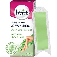 Veet Instant Waxing Kit for Dry Skin, 20 strips