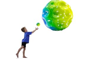 YEJAHY Jump Ball, Mini Bouncing Ball Toy, Space Jump Ball Moon Ball, Bounce Ball Hohe Springender Gummiball Sprünge Gummiball Space Ball Für Kids Party Gift (Buntes C)