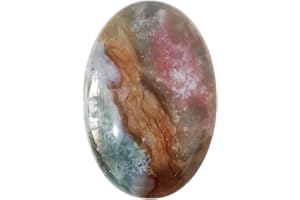 Lovionus89 Indien Achat Sorgensteine,Natürliche Oval Palme Tasche Heilkristall Massage Spa Energiestein