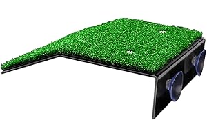 UxradG Plataforma de tortuga, escalera de tortuga, plataforma de tanque de tortuga, plataforma de césped artificial, decoración para bañarse en el sol, juego de descanso (tamaño L)