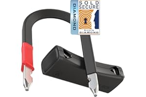 SeatyLock Mason Bike U Lock - Patented Heavy Duty Anti Theft Sold Secure Diamond Bike Lock - High Security Bicycle Lock with Key - D Lock for City Bicycles and Electric Scooters (14 CM)