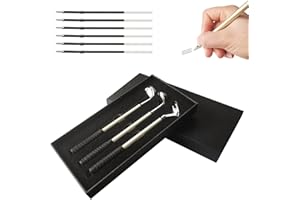 VODUNS Stylos à Bille de Golf 3 Pièces Coffret Cadeau Mini Golf Club Stylo à Bille avec 6 Recharges, Souvenir D'un Parcours de Golf Stylos pour Les Amateurs de Golf Hommes Fête Des Pères Petits Cadeaux