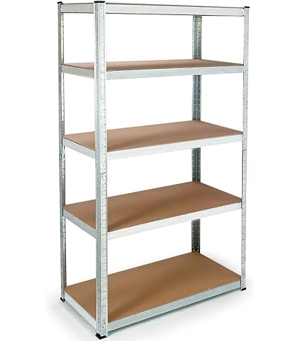 étagères Charges Lourdes 500kg étagères De Garage Rayonnage 500kg Étagère Charge Lourde Relaxdays 5 Niveaux - 180x60x30 Cm, 500 Kg Capacité, Acier Et MDF, Pour Garage Et Cave étagère Acier MDF 5 étagères Charges Lourdes 500kg étagères De Garage Rayonnage 500kg Étagère Charge Lourde Relaxdays 5 Niveaux - 180x60x30 Cm, 500 Kg Capacité, Acier Et MDF, Pour Garage Et Cave étagère Acier MDF 5
