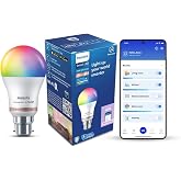 PHILIPS WiZ 10W B22 Wi-Fi & Bluetooth LED Smart Bulb with Music Sync, Compatible with Amazon Alexa & Google Assistant, 16 Mil