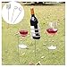Produktbild rameng Edelstahl Picknick-Flaschenhalter Wein & Halterung Glas für den Garten