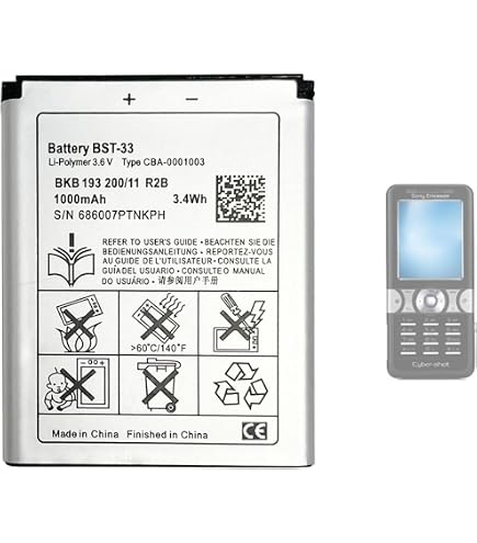 Batterie téléphone sony ericsson t610 1200 mah - compatibilitée : bst