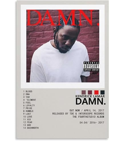 Poster Kendrick Lamar Mr. Morale - Toile 30x45cm Sans Cadre Pour Décoration Murale