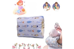EHOTER Cozy Cradle Pillow Cozy Cradle Arm Pillow for Baby Nursing Head Support Pillow Anti-Spitting Breastfeeding and Bottle Feeding Nursing Arm Pillow Gift for Novice Mothers (L)