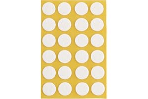 peha Podkładki filcowe – ochrona przed zadrapaniami do wazonów i przedmiotów dekoracyjnych samoprzylepne, miękkie – grubość 1,0 mm, białe, okrągłe 11 mm (24 szt.)