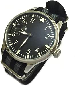 44 mm da uomo classico orologio a carica manuale 6497 Parnis quadrante  luminoso movimento Seagull : Amazon.it: Orologi
