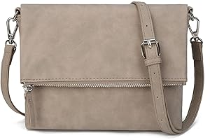 Gladdon bolso de hombro de las mujeres, bolso de hombro con cremallera, bolso crossbody, bolso de cuero pequeño