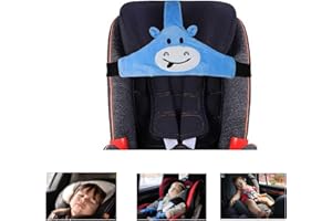 Dakexiong Support de tête de siège auto pour bébé, bandeau d'appui-tête de siège auto sécurisé, sangle de tête pour positionneur de sommeil de siège auto ceinture fixe, ceinture de protection du cou