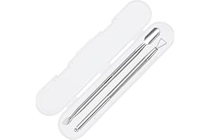 OLICKY Empujador de cutícula de acero inoxidable de doble extremo utilizado para manicura, pedicura, gel remover (2 Pcs)