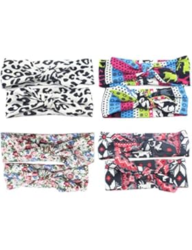 Jmitha Mutter und baby Stirnbänder verknotete Stirnband Turban Mädchen Headwrap Knot Stirnband Kleinkind Stirnband...