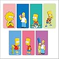 Zesta 3D Cute Magnetic Book Mark Gifts for Book Lovers | Book Marks for Book Lovers | Bookmarks Aesthetic for Books | Cartoon Magnetic Bookmarks (Simpsons, Large (15X4 Cms))