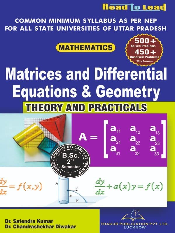 Amazon.in Buy Matrices and Differential Equations & Geometry B.sc 2