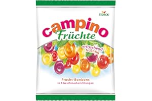 ‎BUNTE WELT Campino Früchte – 1 x 325g – Leckere Fruchtbonbons in vier verschiedenen Sorten