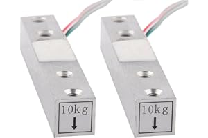 Wishiot 2 pezzi 1 kg 5 kg 10 kg 20 kg Digital Load Cell Weight Sensor High Precision Miniature Load Cells for Arduino DIY Electronic Portable Kitchen Scale Sensori (10 KG, 2)