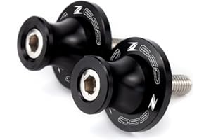 2BIRD Accessoires de Moto pour Kawasaki Z900 Z 900 Z650 Z 650 2017 2018 2019 2020 2021 8mm Motorfuke CNC SwingAm Spools Subssers sous-Support (Color : Z650 Black)