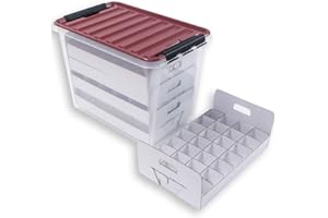 Quality-Collection Weihnachtskugel Box, Christbaumkugel Box, Christbaumschmuck und Deko (61 Liter)