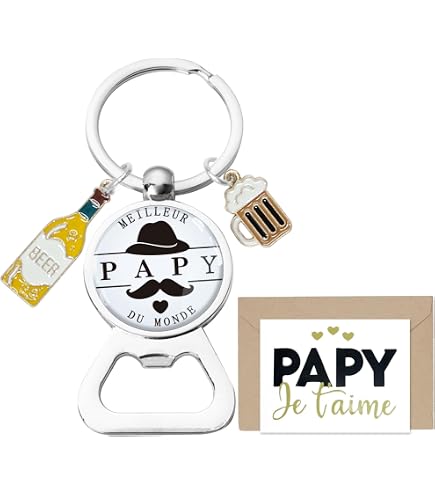 Ouvre-bouteille En Bois Gravé – Cadeau Pour Grand-père – Fête Des Pères, Noël, Anniversaire – Style Camping/bar - 10