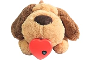 Stronrive Peluche con Forma Latido del Corazón para Mascotas, Juguetes Peluche Cómodos con Latidos del Corazón para Mascotas, Juguete para Perros con Ansiedad por Separación