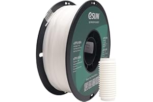eSUN TPU 95A Filament 1,75 mm, Elastyczny Termoplastyczny Poliuretan (TPU), Dokładność Pomiaru +/- 0,05 mm, Szpula do Drukarki 3D w Opakowaniu Próżniowym, Biel