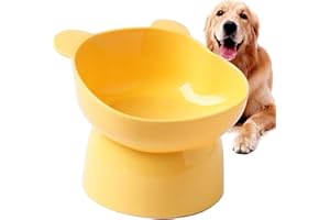 macto Slanted Elevated Dog Bowl, Raised Slanted Dog Bowl Stands, Anti Overturning Slanted Dog Feed Bowl, Non-Spill Dog Kitten Food Dish, For Pet Cat, Puppies, Cats, Dishwasher Safe