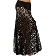JFAN Copricostume Donna Mare Abito di Pizzo Halterneck Gonna a Ragazza Bikini Cover Up Pareo 2 Modi di Indossare