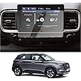 ANDEAL GUARDS Tempered Glass Hyundai Venue Car Accessories Navigation System Or Music System (Stereo) Touch Screen Guard 8Inch (Company Fitted) - Clear