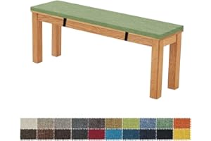 FIOVIP Cuscino Per Panca 110X30X3CM Sfoderabile Lavabile Doppio Antiscivolo Altamente Elastico Adatto per Panchine da Giardino, Altalene, Terrazzi, Panchine da Interno(verde agata)