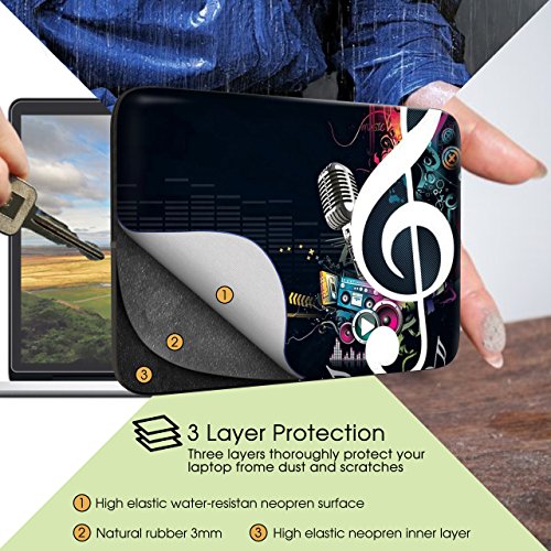 Sidorenko Laptop Tasche f  r 17 - 17 3 Zoll   Universal Notebooktasche Schutzh  lle   Laptoptasche aus Neopren  PC Computer H  lle Sleeve Case Etui  S