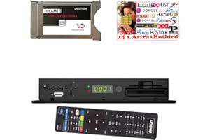 Redabel Redlight Sat Viaccess Erotik Paket: 14 Kanäle 12 Monate Astra-19°+Hotbird-13° Karte + CI-Modul + Receiver