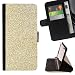 Produktbild For Apple Iphone 6 PLUS 5.5 Gold Glitter Bling Money Rich Sparkly Beautiful Print Wallet Leather Case Cover With Credit Card Slots And Stand Function