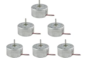 CHANCS Petit Moteur DC Engrenage Moteur 3V-6V 300 DC 2500RPM 4700RPM pour Les Jouets de Bricolage 6PCS