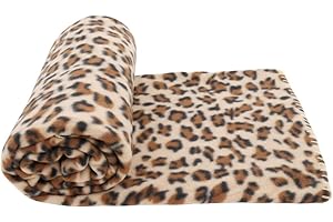 CB HOME & STYLE CB Casa & Estilo Edredón Manta 130 X 170CM Manta - Leopardo, 130 x 170 cm