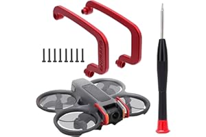 WPPQWP Protection de pare-chocs pour DJI AVATA 2, Gimbal Gumper, DJI AVATA 2 accessoires, alliage d'aluminium de qualité aéronautique (2 protections rouges, 1 tournevis, 8 vis)