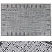 Produktbild Design Teppich Modern Art | moderne Flachgewebe Teppiche mit Trend Raster Pixel Muster | in 2 Größen für Wohnzimmer, Esszimmer, Schlafzimmer etc. | grau / schwarz 160x220 cm