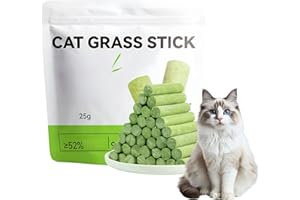 MUBUNI Cat Grass Teething Stick,Natural Catnip Chew Sticks,Catnip Sticks for Hairball Control,Cat Grass Dental Chew Sticks,Cat Dental Toy,Catnip Toys Sticks for Hairball Removal,Cat Teeth Cleaning Sticks