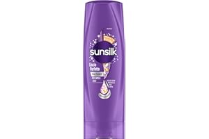 Sunsilk, Balsamo Liscio Perfetto, Balsamo per Capelli Lisci a Lungo e Setosi, Formula Active Fusion con Olio di Argan, Proteine della Seta e Biotina per Capelli Visibilmente Sani, 200 ml