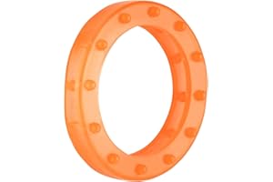 ‎VAN DEN HEUVEL van den Heuvel - Schlüsselkennringe (10 Stk.) für runde Schlüsselköpfe mit Standardgröße, Schlüsselring mit Tastzeichen, Neon Orange