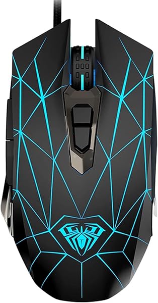 Aula S50 7-Button Gaming Mouse, 4800 DPI, Optical, USB Wired LED Backlight