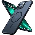 TORRAS for iPhone 13 Case with MagSafe, 12FT Military Grade Shockproof, Slim Thin but Sturdy, Velvety Touch and Anti-Slip Texture, Magnetic Protective Cases for iPhone 13 Cover, Matte Black