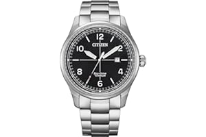 Citizen Herren Analog Eco-Drive Uhr mit Titan Armband