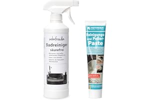‎WOHNFREUDEN Naturstein Waschbecken Pflege Spray Badreiniger säurefrei - Politur Reinigungsmittel Set chlorfrei Wohnfreuden