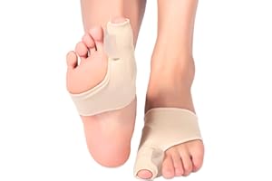 YOSOO HEALTH GEAR Hallux Valgus Bandage Hallux Valgus Schiene Nachtschiene Socken Hallux Korrektur Bunion Sleeve Night Splint Mit Eingebaut Gel-Pad Schutz Und Zehenspreizer for Schmerzlinderung-1 Paar