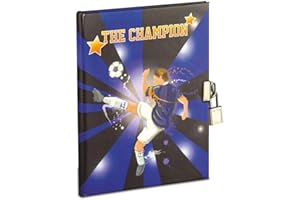 MARELI Diario segreto con lucchetto in metallo e 2 chiavi Dimensioni cm14,5x18, 64 fg bianchi equivalente a 128 pg Un diario speciale per ragazzi un amico a cui scrivere amicizie pensieri amori, blu e nero